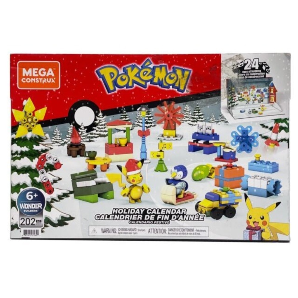 MEGA Pokémon Building Toys Set, Holiday‎ Calendar with 202 Pieces